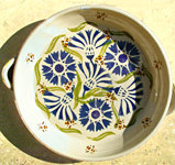 Bees & Cornflower design by Sally & Tony Thomas of West Lodge Pottery